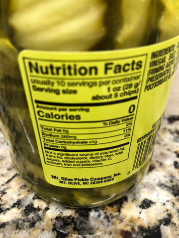 Mount Olive Kosher Hamburger Dill Chip Pickles, 16 oz