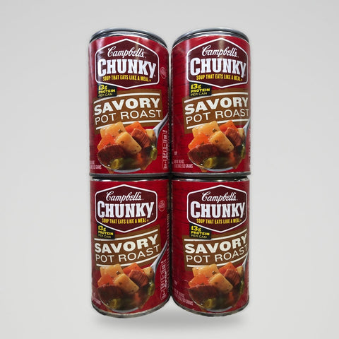 4 Cans of Campbell's Chunky Savory Pot Roast Soup, 18.8 oz