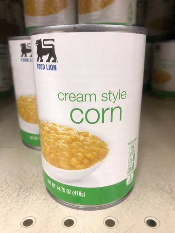 6 Cans of Food Lion Cream Style Corn, 14.75 oz