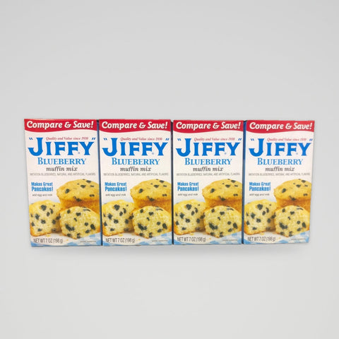 4 Boxes America's Favorite Jiffy Blueberry Muffin Mix 7 Oz