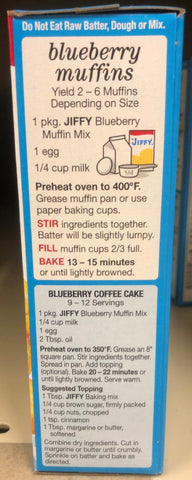 4 Boxes America's Favorite Jiffy Blueberry Muffin Mix 7 Oz