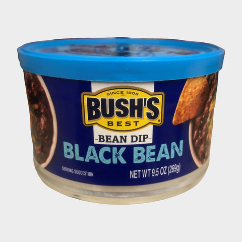 6 Cans of Bush's Black Bean Dip, 9.5 oz