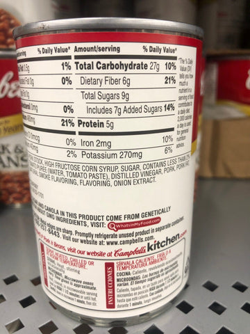 6 Cans of Campbell's Pork & Beans, 11 oz