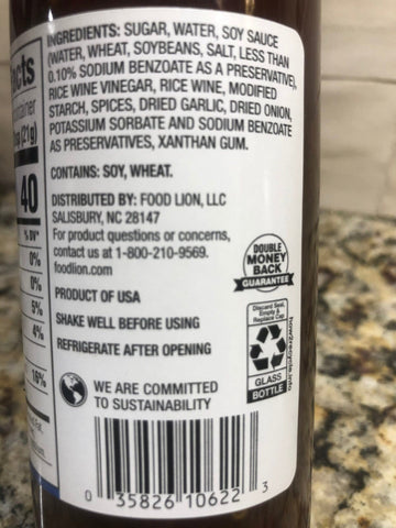 4 Bottles of Food Lion General Tso Sauce, 12.5 oz