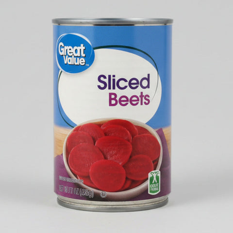 12 CANS Great Value Sliced Beets 15 oz Can Vegetable Salad Juice