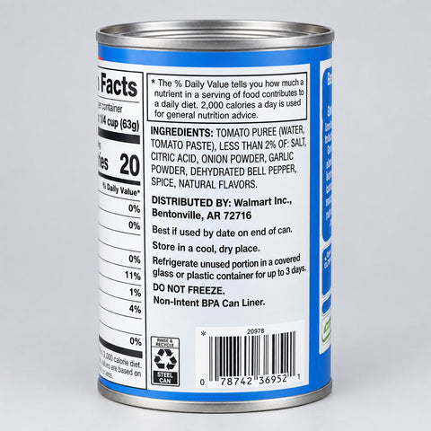 6 Cans of Great Value Tomato Sauce, 15 oz