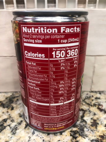 4 Cans of Campbell's Chunky Hr Split Pea & Ham Natural Smoke Flavor Soup, 18.8 oz