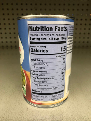 6 Cans of Great Value Cut Italian Green Beans, 14.25 oz