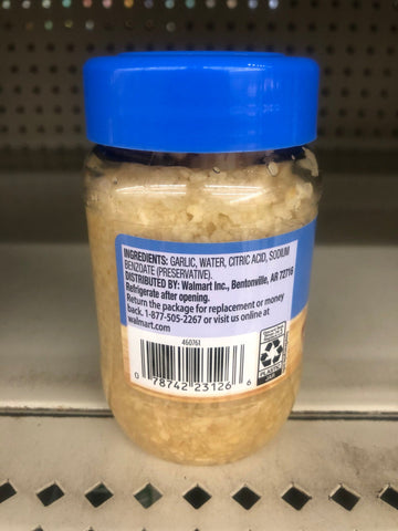 6 Jars of Great Value Minced Garlic, 8 oz