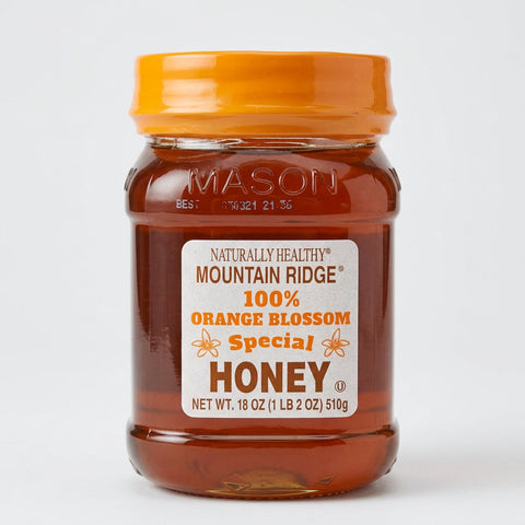 Mountain Ridge Naturally Healthy 100% Orange Blossom Special Honey, 18 oz
