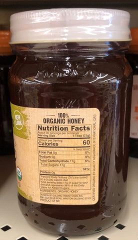 Mountain Ridge Naturally Healthy 100% Organic Honey, 22 oz