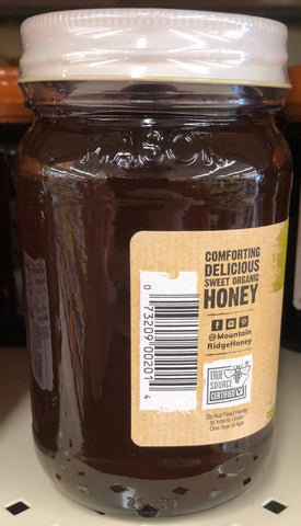 Mountain Ridge Naturally Healthy 100% Organic Honey, 22 oz