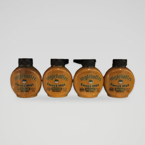 4 Bottles of Inglehoffer Sweet Hot Mustard, 10 oz