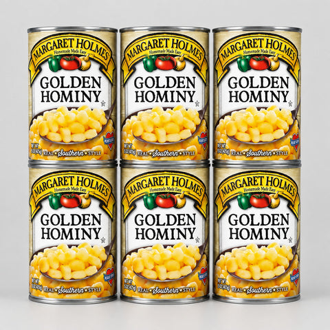 6 CANS Margaret Holmes Southern Style Golden Hominy 15.5 oz Can Corn