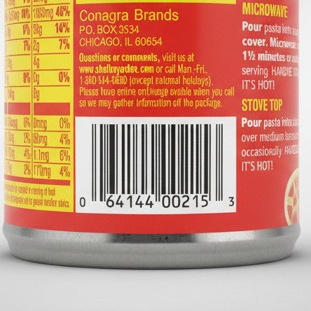 6 CANS Chef Boyardee Pasta in Butter Sauce 15 Oz Can Wheels