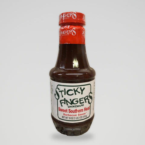 Sticky Fingers Smokehouse Barbecue Sauce Sweet Southern Heat, 18 oz