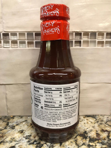 Sticky Fingers Smokehouse Barbecue Sauce Sweet Southern Heat, 18 oz