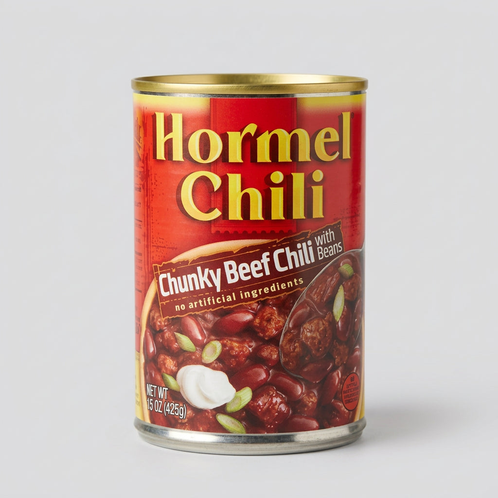 Hormel Chili Chunky Beef with Beans, 15 oz Cans