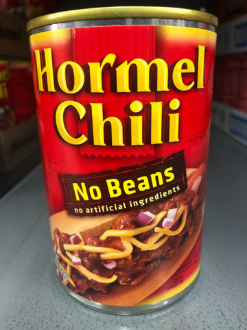 4 Cans of Hormel Chili with No Beans, 15 oz