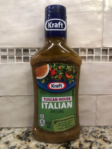3 BOTTLES Kraft Tuscan House Italian Salad Dressing 16 oz Tangy