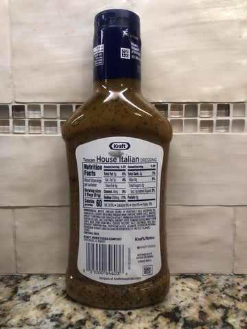 3 BOTTLES Kraft Tuscan House Italian Salad Dressing 16 oz Tangy