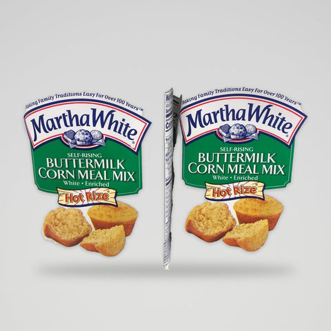 2 Bags of Martha White Buttermilk Hot Rize Corn Meal Mix, 2 lb