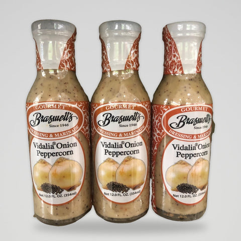 3 Bottles of Vidalia Onion & Peppercorn Salad Dressing, 12 oz
