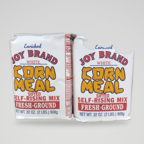 2 Bags of Lakeside Mills Joy Brand Enriched White Corn Meal Mix, 2 lb