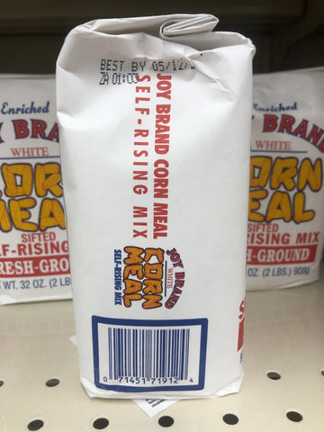 2 Bags of Lakeside Mills Joy Brand Enriched White Corn Meal Mix, 2 lb