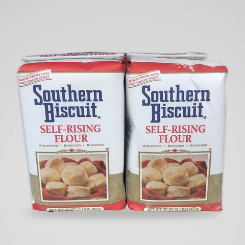 2 Bags of Southern Biscuit Enriched Self Rising Flour, 2 lb