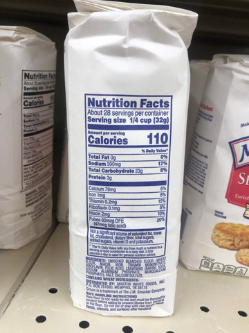 2 Bags of Martha White Hot Rize Enriched Self Rising Flour, 2 lb