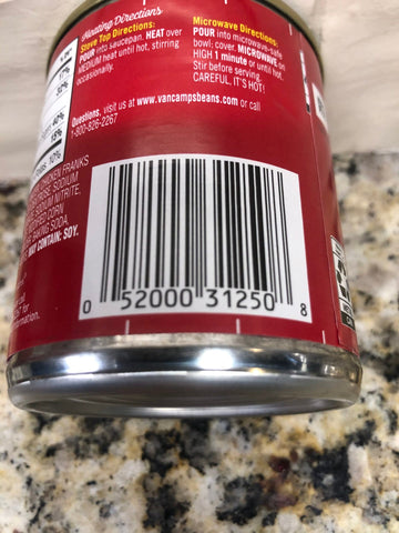 6 Cans of Van Camp's Baked Beanee Weenee, 7.75 oz