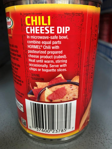4 Cans of Hot Dog Hormel Chili No Beans, 15 oz