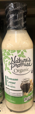 Nature's Promise Organic Romano Caesar Salad Dressing 12 oz Bottle