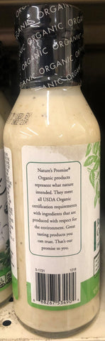 Nature's Promise Organic Romano Caesar Salad Dressing 12 oz Bottle