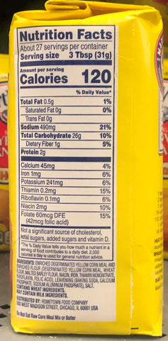 2 Bags of Martha White Corn Meal Yellow Mix Flour, 2 lb