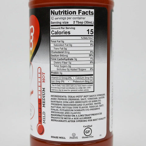 3 BOTTLES Texas Pete Buffalo Wing Sauce Dip 12 Oz Chicken Hot Vinegar Pepper