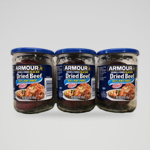 3 Jars Armour Star Chipped Sliced Beef Dried 4.5 oz