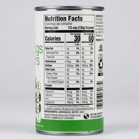 Food Lion Asparagus Spears, 15 oz