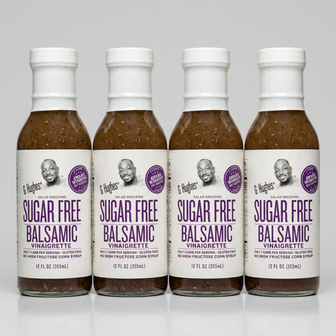 4 Bottles of G Hughes Sugar Free Balsamic Vinaigrette Salad Dressing, 12 oz