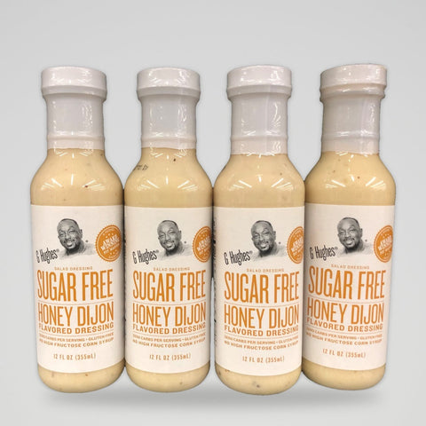 4 Bottles of G Hughes Sugar Free Honey Dijon Salad Dressing, 12 oz