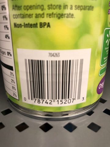 6 Cans of Great Value Organic No Salt Added Cut Green Beans, 14.5 oz
