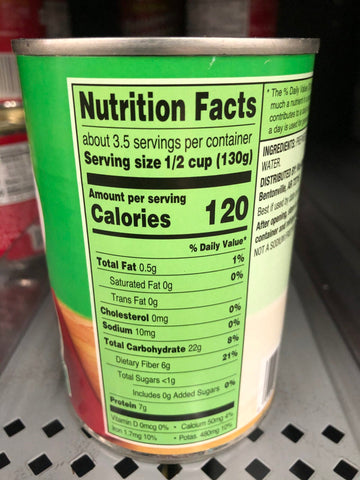 6 Cans of Great Value No Salt Added Black Beans, 15.25 oz