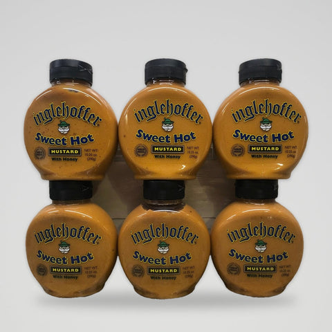 6 Bottles of Inglehoffer Sweet Hot Mustard, 10 oz