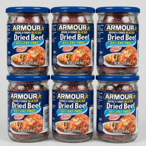 6 Jars Armour Star Chipped Sliced Beef Dried 2.25 oz