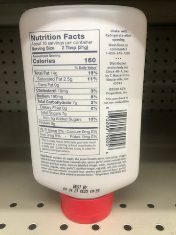 4 Bottles of Chick-fil-a Sauce, 16 oz