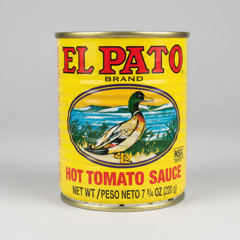 8 CANS El Pato Hot Tomato Sauce 7.75 oz can Burrito Taco Mexican Salsa