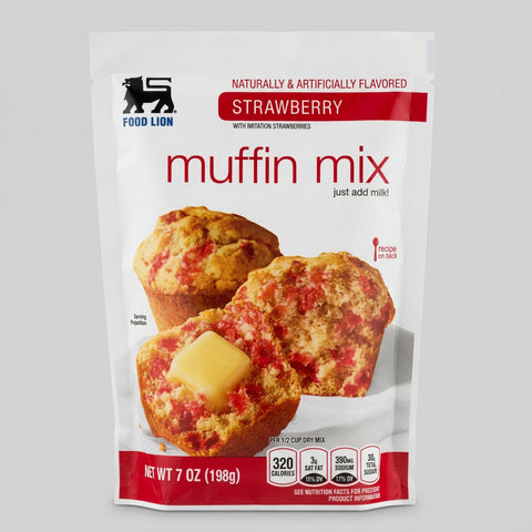 Food Lion Strawberry Muffin Mix, 7 oz