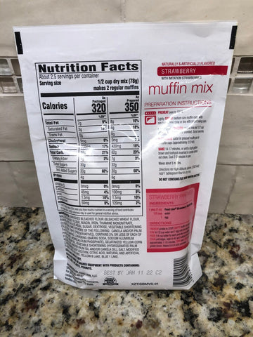 Food Lion Strawberry Muffin Mix, 7 oz