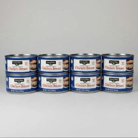 8 CANS Clover Valley Chunk White Chicken Breast 10 Oz Can Salad Meat